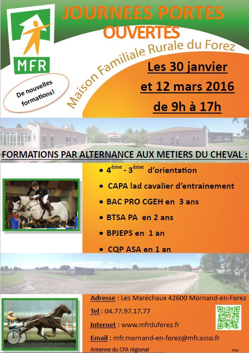 4ème 3ème métiers du cheval alternance